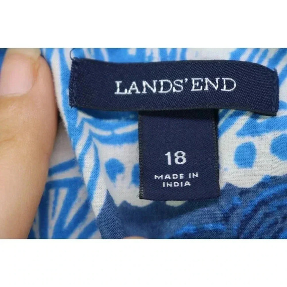 Land's End Long Sleeve Button Down Blouse-Size 18 - Picture 5 of 7